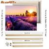 RUOPOTY Painting By Number Lavender Landscape Handpainted Unique Gift Picture Coloring By Numbers Balloon Children's Room Decor