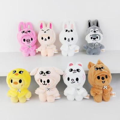 Children Plush Toy Pendant Wearing Clothes Plush Keychain