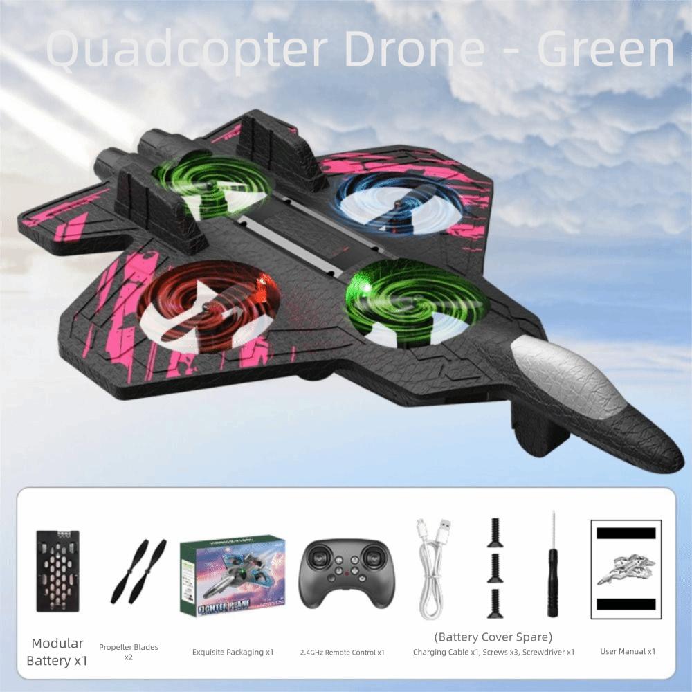 Gravity Sensing Four Motor Helicopter Toy Rechargeable RC Hobby Jet Plane  Parent-child interaction