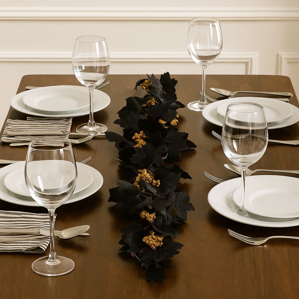 Künstliche Herbstlaub-Ranke Realistische Kunstpflanzen Exquisite Hänge-Rankengirlande Thanksgiving