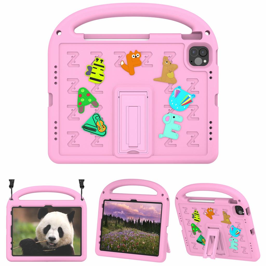 For iPad Pro 11 (2022)/(2021)/(2020)/(2018)/Air (2022)/(2020) Case Cartoon Design EVA+PC Tablet Cover
