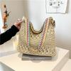 Large New Woven Straw Bag Women's Casual Tote Bag Seaside Vacation Shoulder Messenger Bag