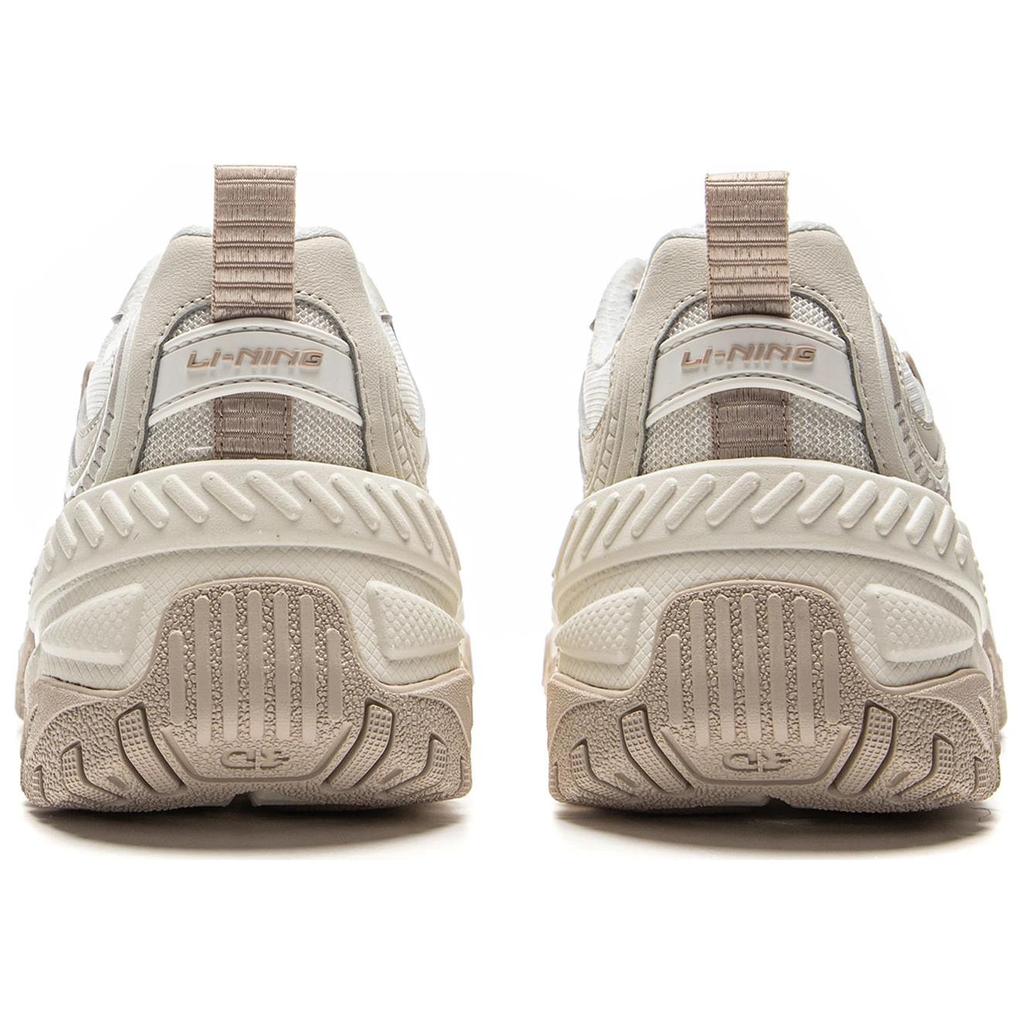 New LiNing Brown Sugar Slip Resistant, Abrasion Resistant, Breathable Low Top Casual Shoes Women's White Gray AGCV128-4
