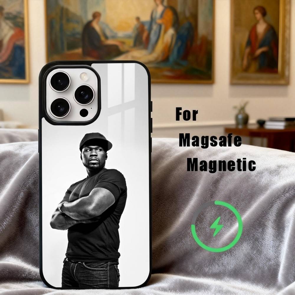 H-hardcore Rapper 50 C-Cent Singer Phone Case For iPhone 17,16,15,14,13,12,Plus,Pro,Max for Magsafe Magnetic Wireless Charging