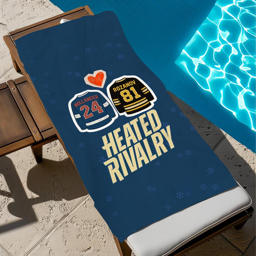 

H-heated TV 81 24 Towel Beach Quick Dry Soft R-Rivalry Pool Towels Gift for Travel Gym Shower Camping sports W40*H60(CM)