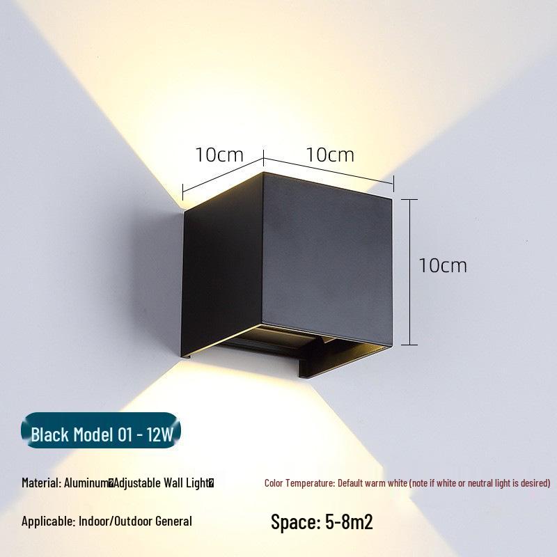 Modern Waterproof LED Wall Light for Outdoor, Aisle, Staircase, Corridor, Living Room, or Bedroom