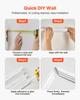 Wall Molding 3 Pack, Wainscoting Panels Kit, Lightweight Paintable Polystyrene, Easy To Install Accent Wall Trim for Interior Décor Living Room,