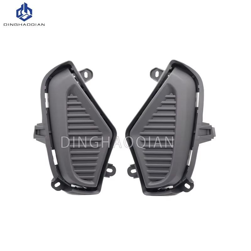 Car Front Fog Light Cover Lower Bumper Black Foglight Hole Grilles Decoration Bezel Fit for Toyota Rav4 2019 2020 2021 2022 2023