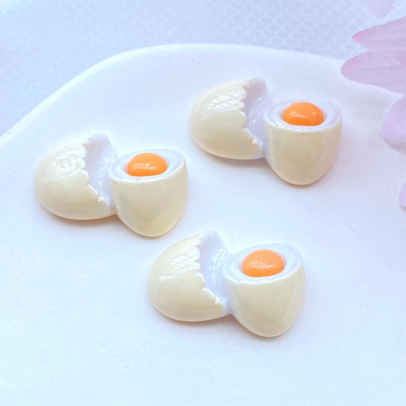 

10Pcs New Cute Resin Mini Egg Flat Back Cabochon Scrapbook Kawaii DIY Embellishments Accessories