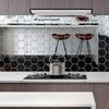 Self-Adhesive Hexagonal Acrylic 3D Mirror Wall Stickers for Living Room and Bedroom Decor