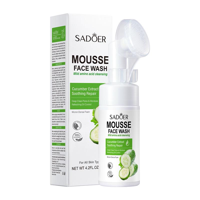 SADOER VC Amino Acid Cleansing Mousse - English Label Facial Cleanser