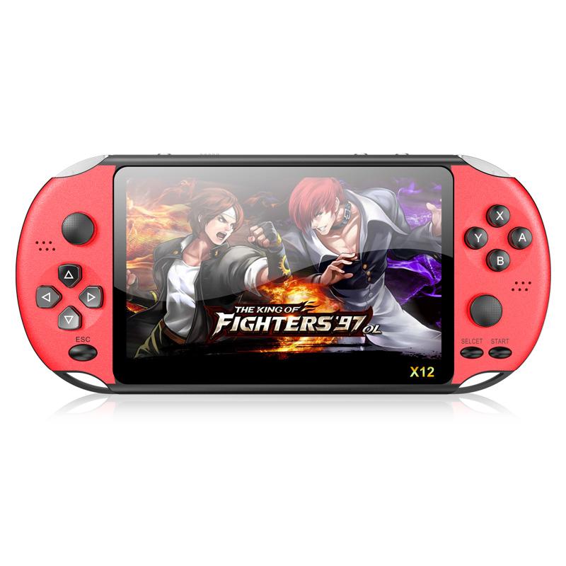 

Powkiddy X12 Pro Портативная игровая консоль 8 ГБ 2000+ игр 5,1-дюймовый цветной ЖК-экран HD Видео Портативный игровой плеер в стиле ретро ТВ-выход