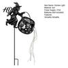 Outdoor Halloween Decorations Witch Cauldron Garden Light Metal Yard Stake with LED String Decorative Sculpture for Lights Waterproof Pot