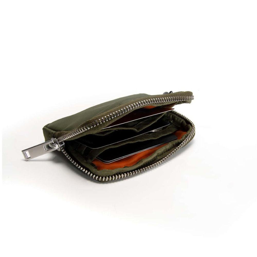 Portable Men Wallet RFID Anti-theft Mini Earbuds Storage Bag Square Nylon Coin Purse  Earphone Bag