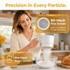 Battery Operated Flour Sifter Stainless Steel Inner Core Flour Strainer Sieve  Home Kitchen