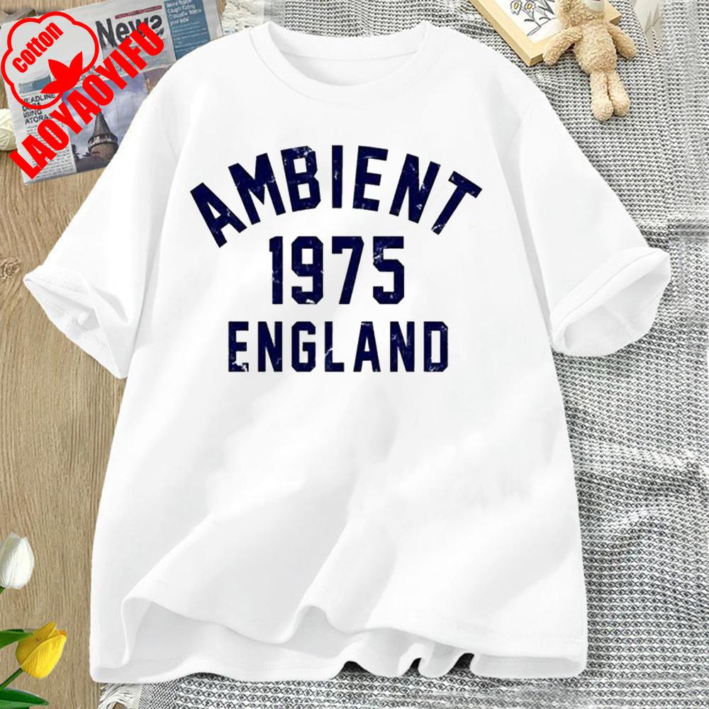 

Ambient Music 1975 Brian Eno The Orb Synthesizer Best Seller Top Tee T Shirt Great for Running and Weekend Letter Clothes S