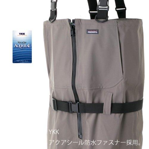 LITTLE PRESENTS N3 AQ ZIP Hybrid Waders W-52 Olive Gray, Size S