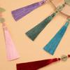Easy Attach Tassels Pendant For Keys Bags Decoration Stylish Fan Design Keychain Ornament Polyester Accessory