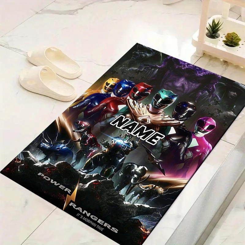 Custom 1Pc Power Rangers Teamup Rug Office Carpet Indoor Outdoor Entrance Doormat Nonslip Soft And Comfortable Living Room D2915221
