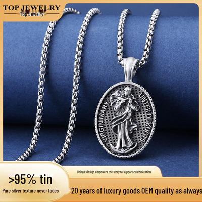 Retro Unisex Pendant Necklace - Trendy Fashion Jewelry for Christmas