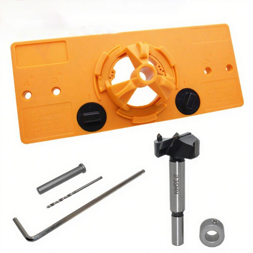 35MM Size 35MM Hinge Jig Cup Style Design Boring Hole Drill Guide  Cabinet Door Installation