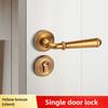 Nordic Style Bedroom Solid Wood Door Silent Handle Split Lock
