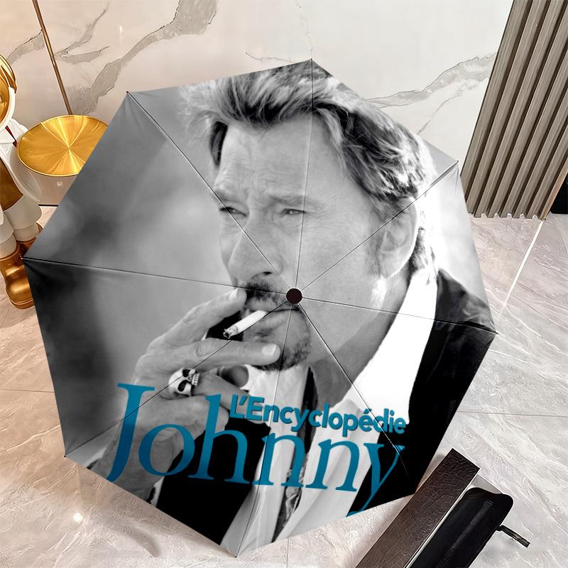 French legendary rock singer and actor Johnny Hallyday umbrella is suitable for all seasons, including home travel and outdoor activities Y9