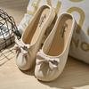 Women's Bowknot Decor Casual Mule Slippers Comfortable Closed Toe Slip-on Shoes Lightweight Indoor Outdoor Flat Sandals