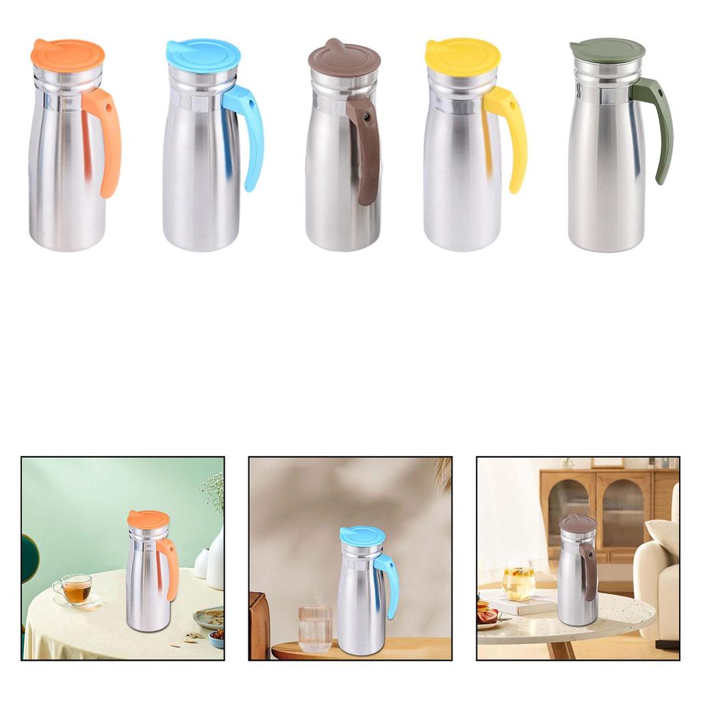 1.0 L Stainless Steel Pitcher for Refreshing Drinks, 8.5x23cm