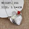 Love Potion Heart Bottle Pendant Necklace Chain for Lover's Jewelry Accessories