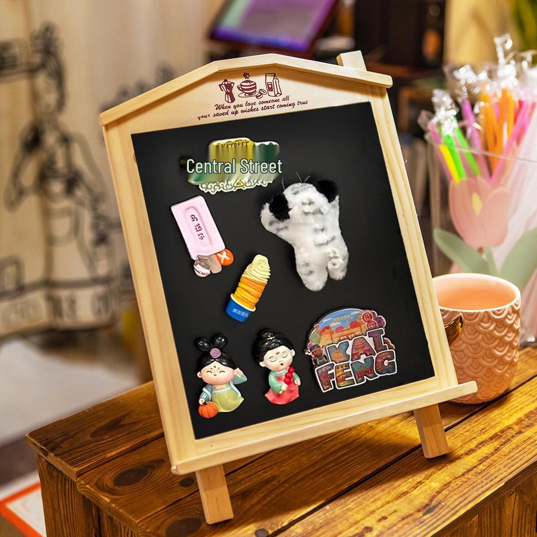 

Showaddy Магнитная Деревянная Настольная Вертикальная Меловая Доска и Доска для Хранения