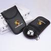 AFEBO1 For Porsche Panamera Cayenne Taycan 911 718 Macan Carrera-GT 928 944 968 Leather Car KeyCase Signal Blocker Bag Shielding Pocket