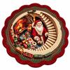 Polyester Christmas Round Rug 2D Flat Optical Delusion Doormat 3D Illusion Carpet  Festival Present