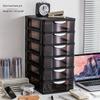 Transparent Drawer-Style Desktop Storage Box for Household Items and Cosmetics