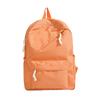 Schoolbag simple casual large capacity backpack fashion double backpack solid color college student schoolbag travel backpack