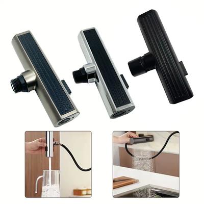 Pull-Out Faucet Sprayer Waterfall Extension Adapter Sprayer Kitchen Rotating Extender Waterfall Outlet Nozzle Bubbler