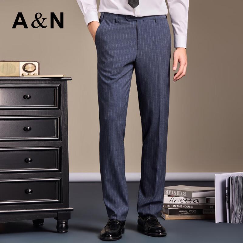 Antonio Men's Peak Lapel Striped 3-Piece Business Suit
