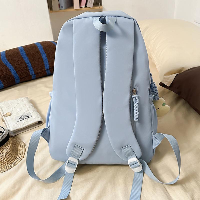 Color Block Student Schoolbag Large Capacity Backpack Women's Travel Backpack