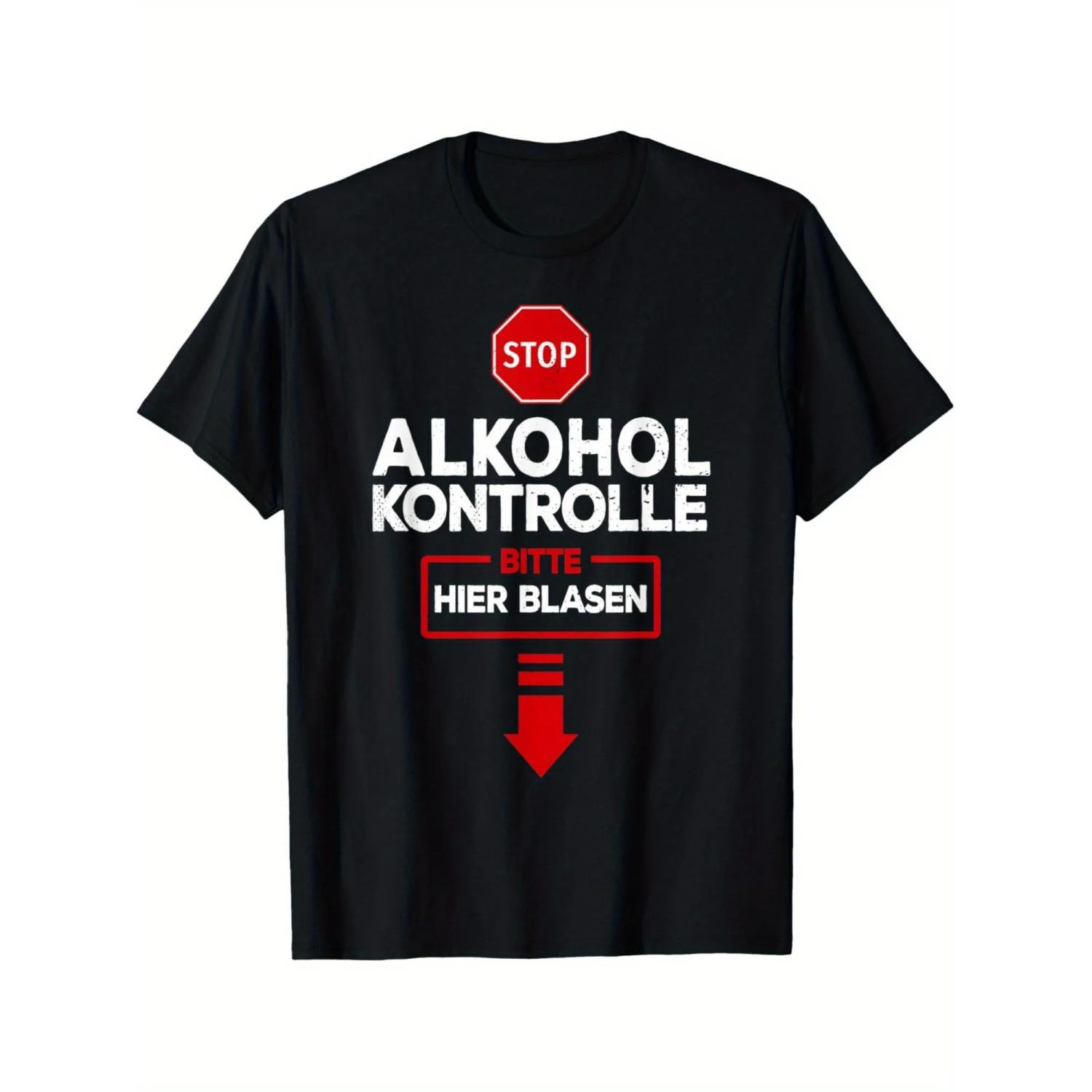 

Alcohol Test Please Blow Funny Alcohol Test T-shirt Funny Men s T-shirt Retro Men s T-shirt Men s Summer Casual T-shirt S чёрный