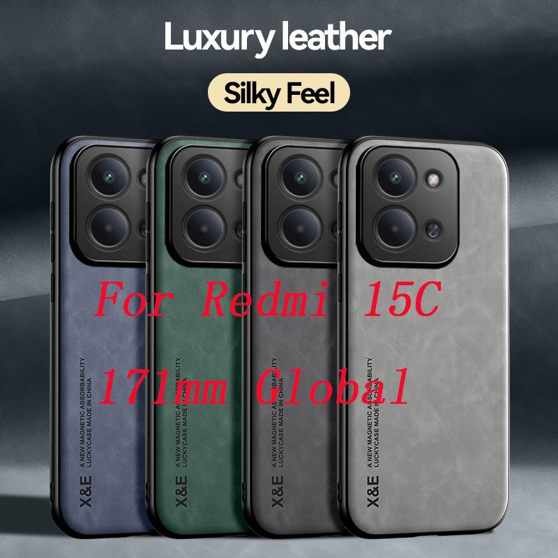 Light Luxury SheePskin Case For Redmi 15C 4G 5G 171mm Global With Magnetic Suction Phone Case