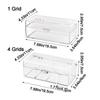 Clear Makeup Brush Holder Plastic Cosmetic Storage Box Durable Transparent Storage Box  Living Room