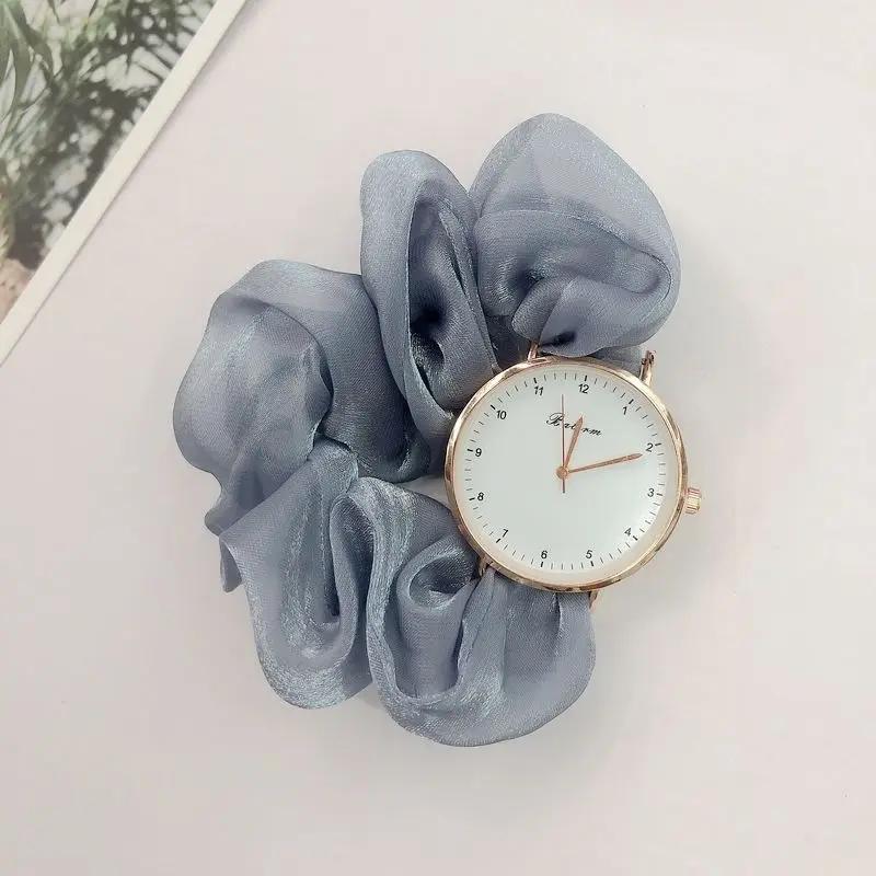 Creative Ribbon Digital Watch Fairy Elegant Personality Student Girl Ribbon Watch Without Clasp Bracelet Watch Clock Gift Reloj