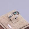 925 Sterling Silver Trend Arched Wide Ring For Female Geometry Punk Design Jewelry Asymmetric Gift Dropshipping