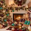 4Pcs Pack Christmas Ball Set PET Material Colorful Hanging Bauble Ball Pendant  Holiday Parties