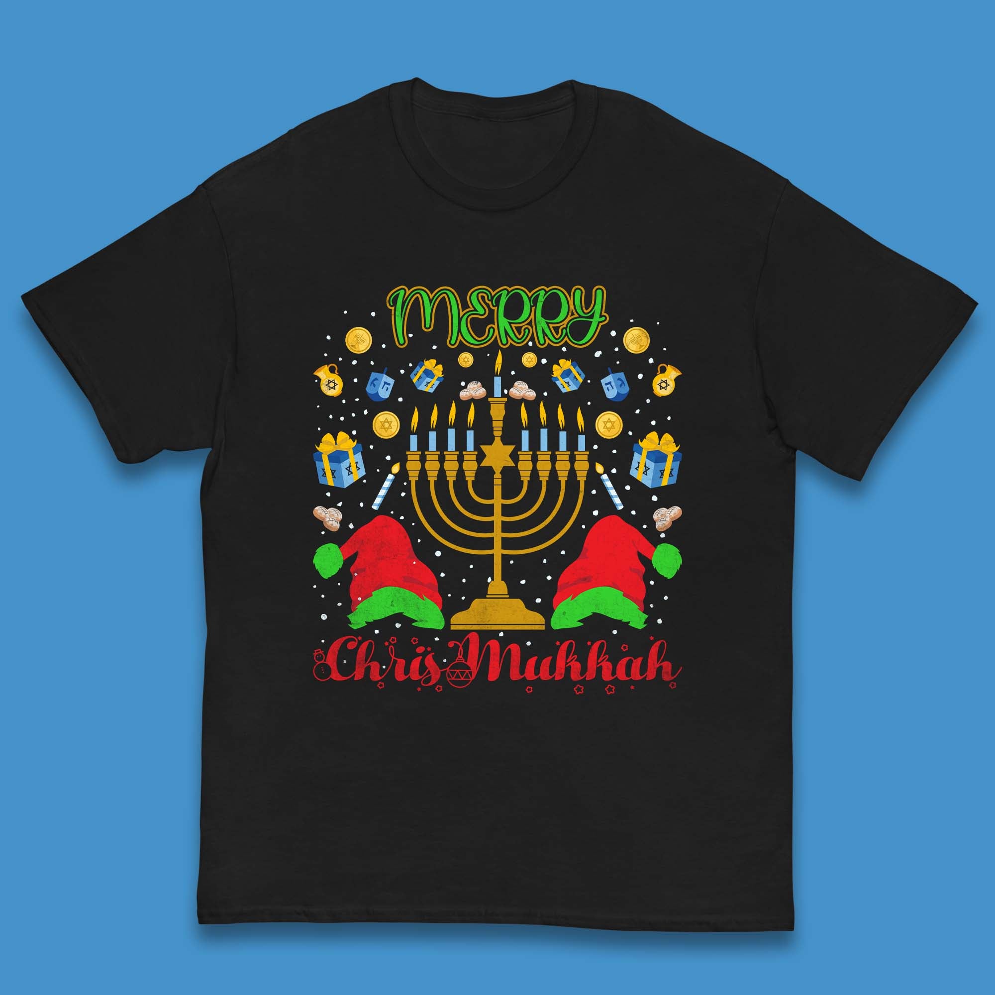 Merry Chrismukkah Kids T-Shirt 140