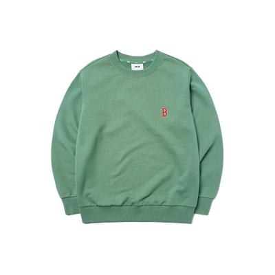 MLB Sweatshirts Unisex Green Crew Neck Moderate Regular 3AMTB0314-43MTD