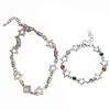 Y2K Silver Color Small Five-pointed Star Bracelets for Women Girls Personality Zircon Bracelet Korean Fashion Jewelry