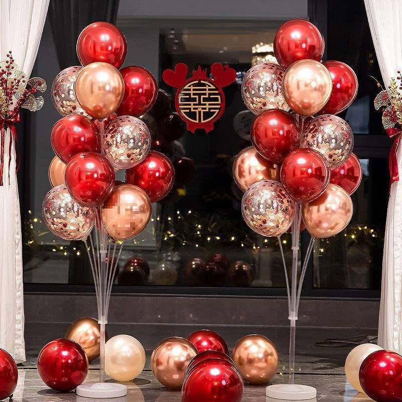 Romantic Wedding Room Balloon Decoration Set for Bedroom and Table