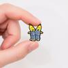 Zinc Alloy Brooch Pin Man Shape Cartoon Banana Lapel