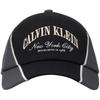 Calvin Klein Trendy Contrasting Color Stitching Embroidered Pure Cotton Baseball Cap, Same Style for Men and Women, Couple Style, Space 4D5088G-UB1